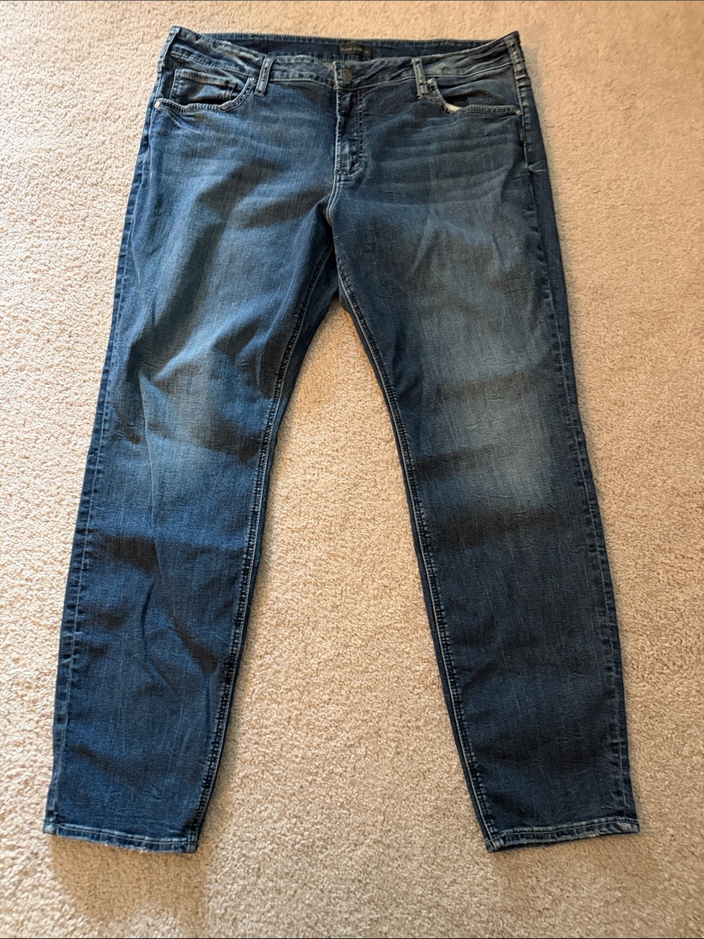 Women's Silver Boyfriend Jeans Size 18/29